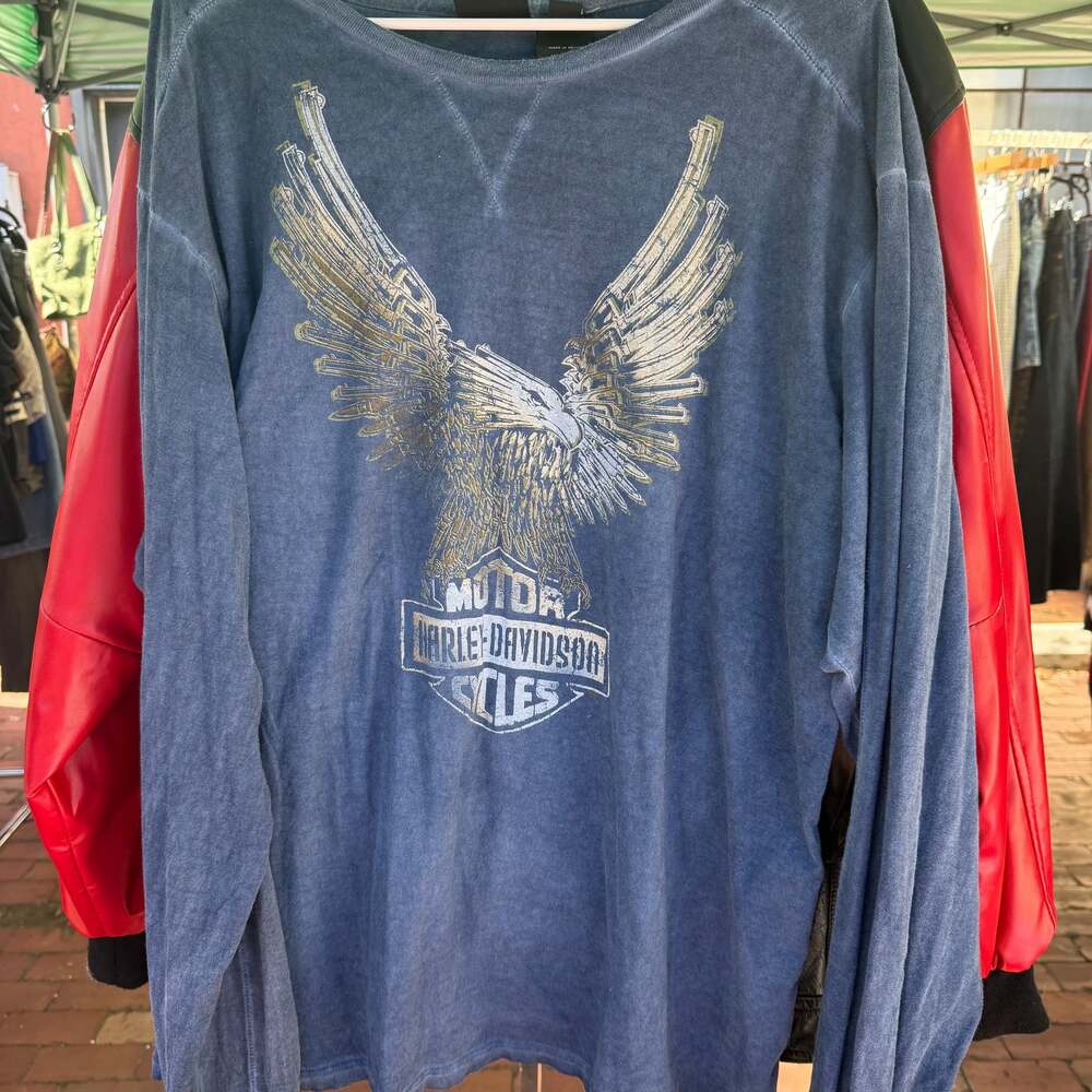 Harley-Davidson blue long sleeve XL